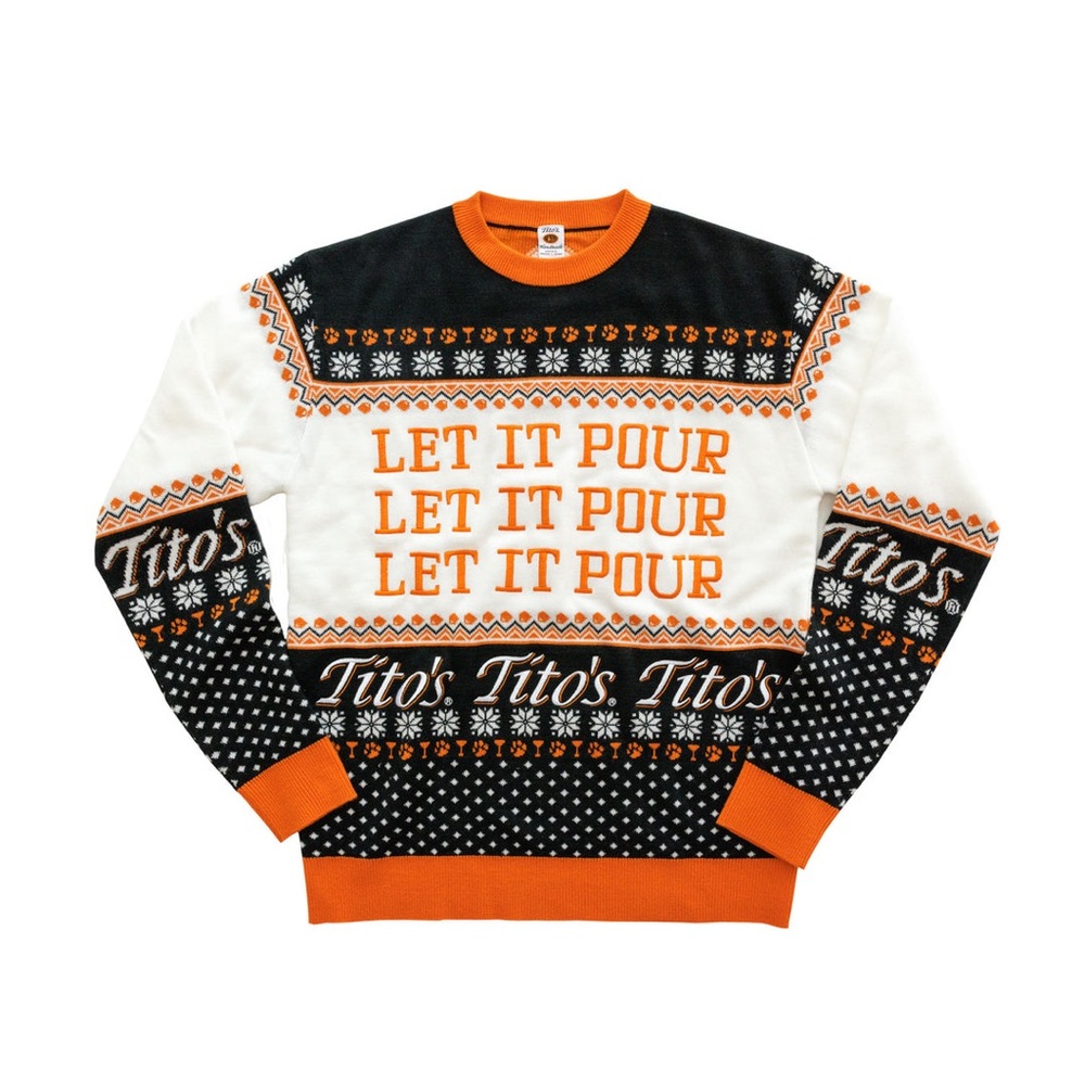 TITO'S KINDA UGLY SWEATER size large